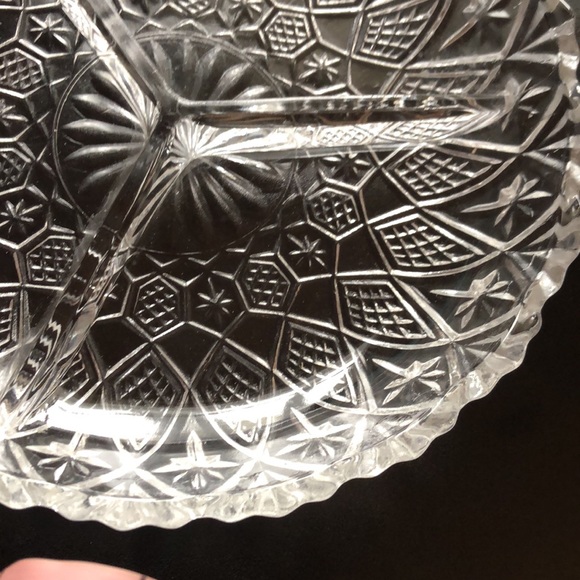 NEW LISTING! Crystal Sectional Condiment/Candy Dish - Picture 9 of 10